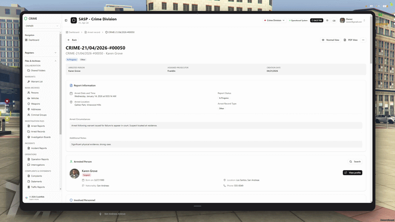 Arrest Record